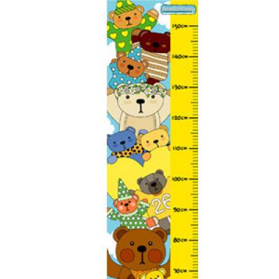 [MK]키재기스티커(베어돌훼밀리/150cm)