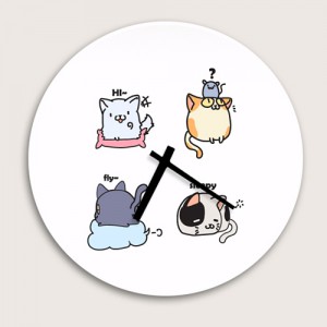 [SO][디자인 시계]해피캣 패밀리 #1