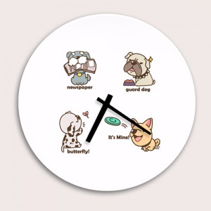 [SO] [디자인 시계]큐트도그 패밀 #5