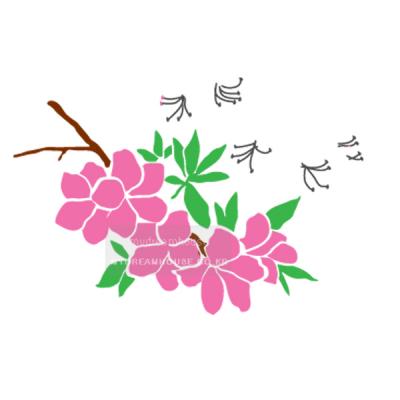 [스텐실도안]AJ-3193 철쭉꽃