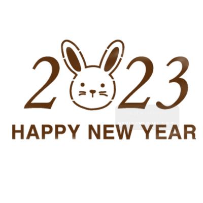 [스텐실도안]AJ-2226 HAPPY NEW YEAR 2023 토끼