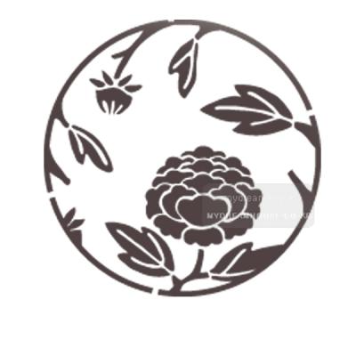 [스텐실도안]AJ-2232모란꽃 민화